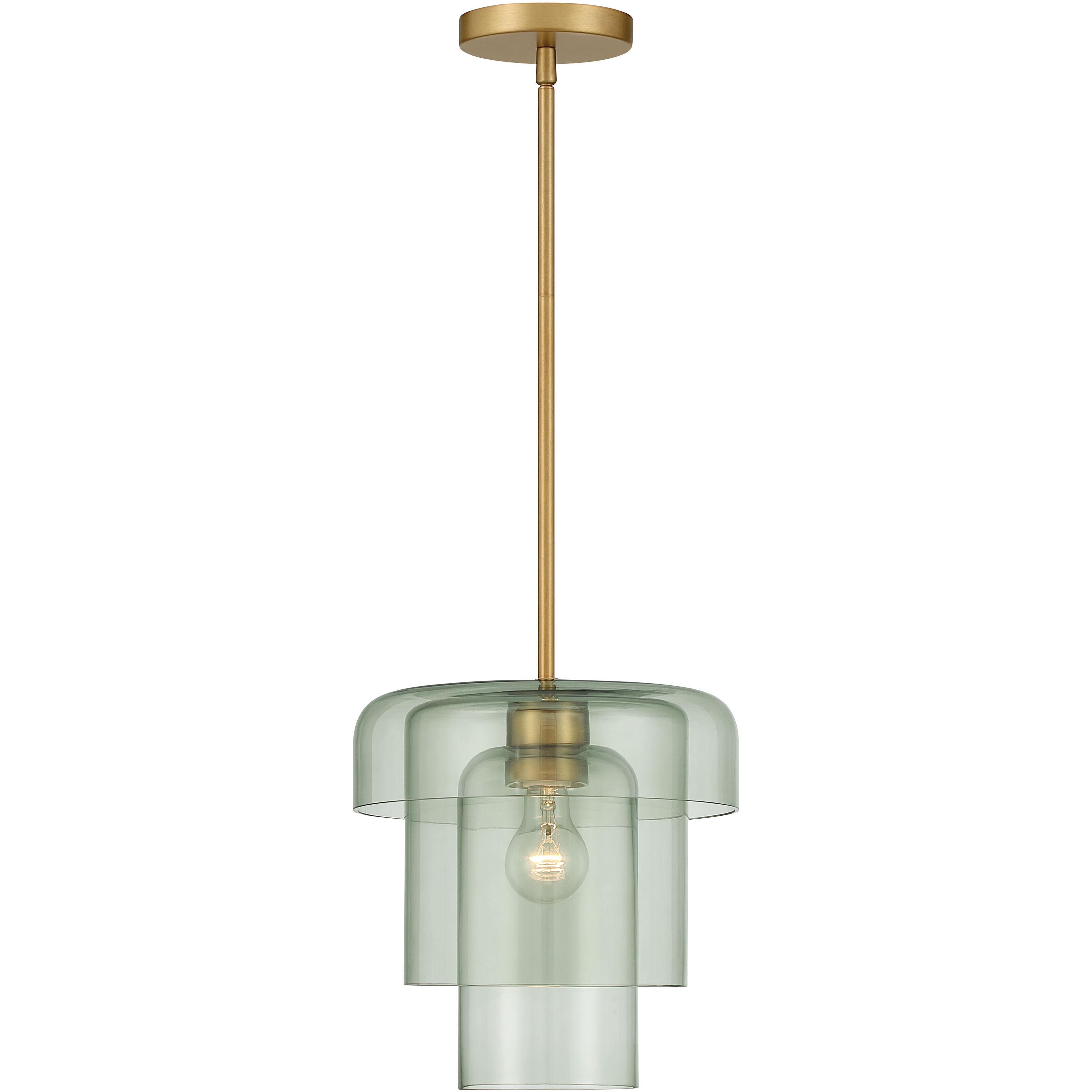 Velique 1 Light 11 inch Legacy Brass Pendant Ceiling Light