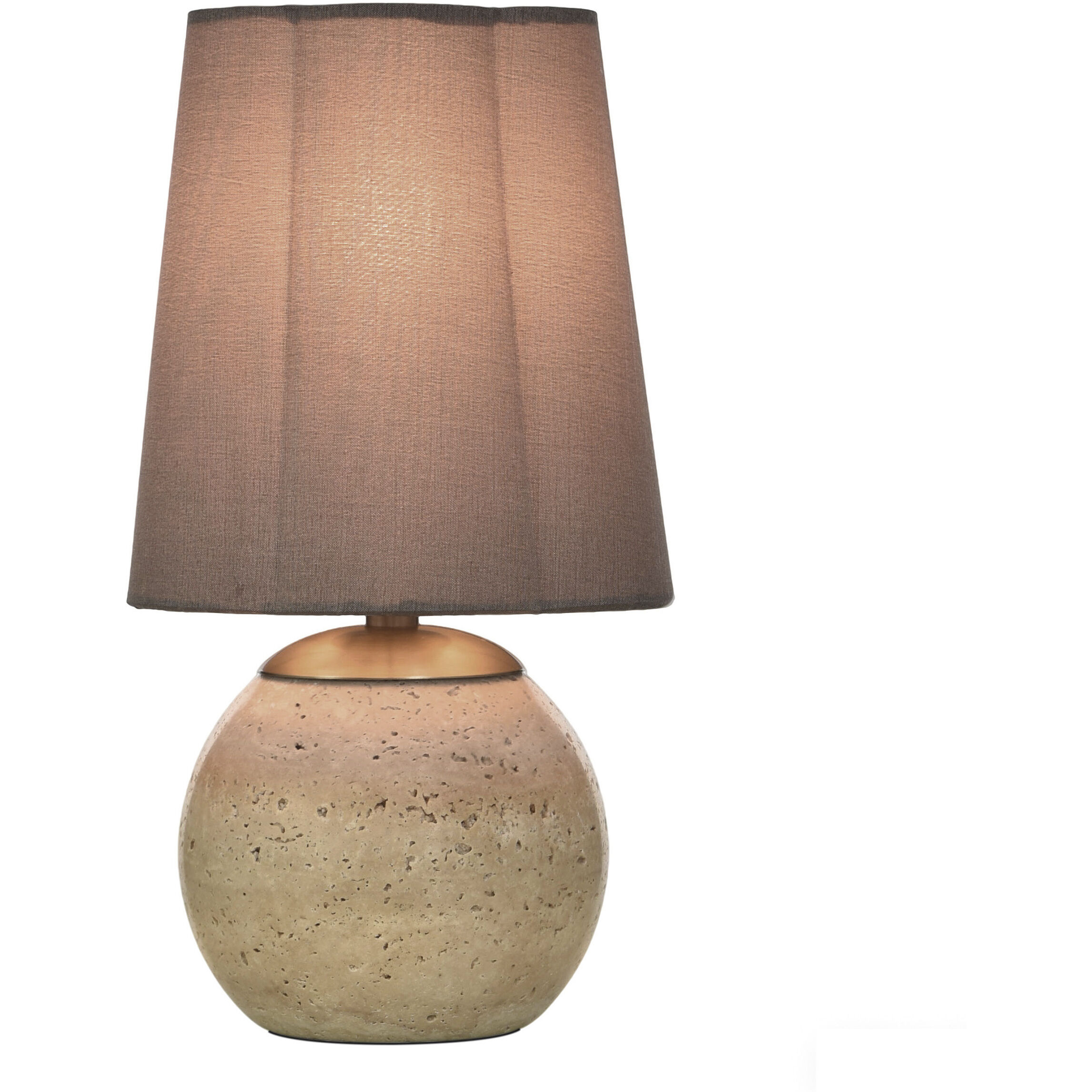 Rosalind 12 inch 40 watt Polished Brass and Natural Beige Table Lamp Portable Light