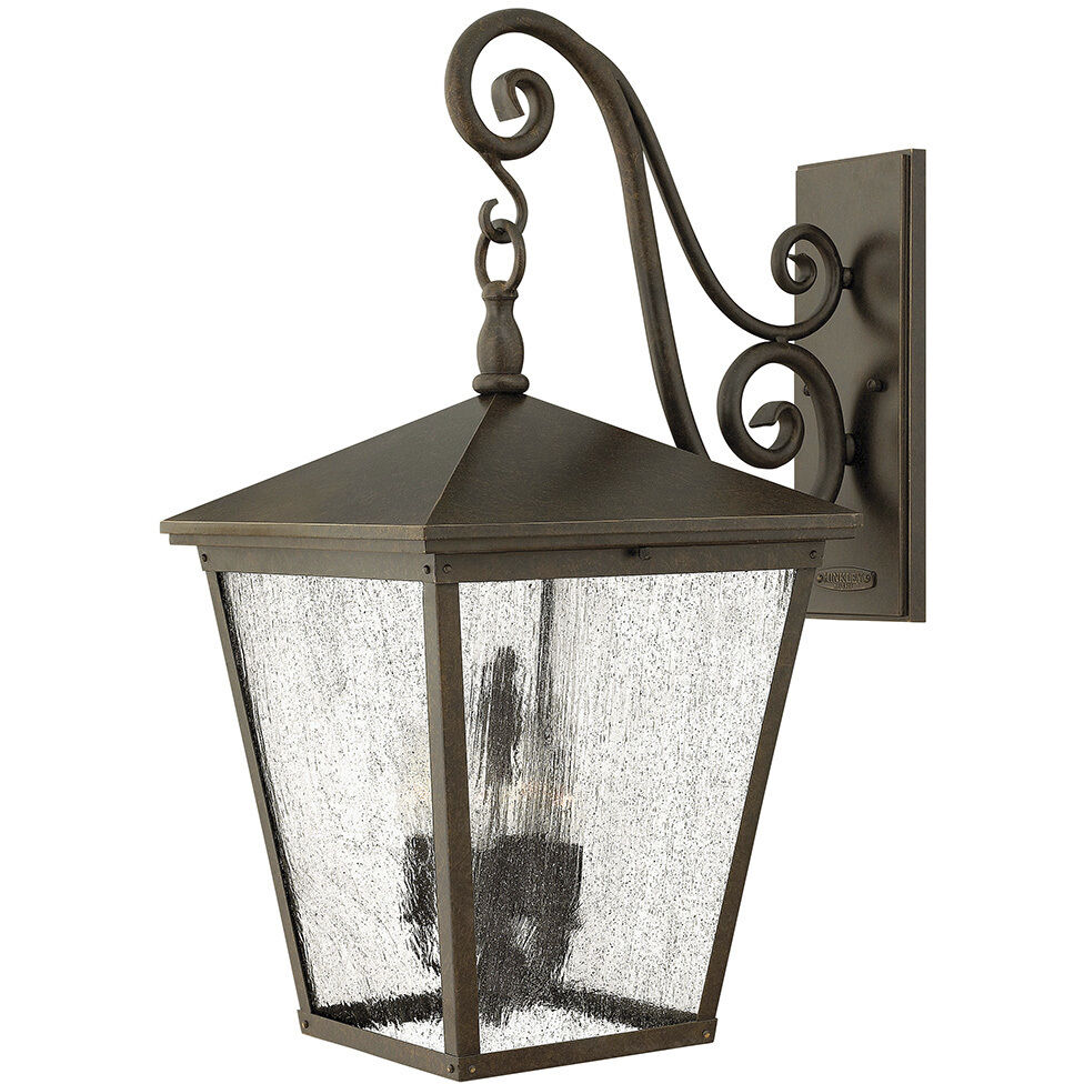 Heritage Trellis LED 26 inch Regency Bronze Outdoor Wall Mount Lantern, Extra Large