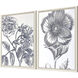 Belle Fleur Blue and White Framed Art