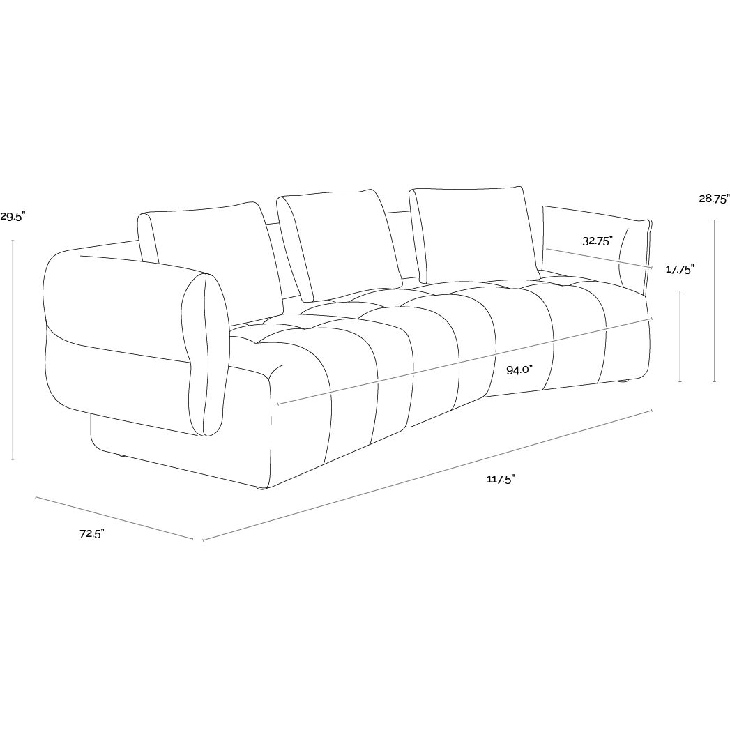 Emmeline Merino Cotton Sofa
