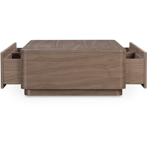 Round Off 55 X 30 inch Brown Coffee Table