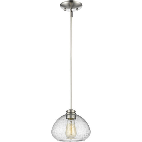Amon 1 Light 8 inch Brushed Nickel Pendant Ceiling Light