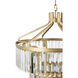 Social Club 9 Light 23.25 inch Havana Gold Pendant Ceiling Light