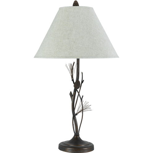 Pine 32 inch 150 watt Willow Table Lamp Portable Light