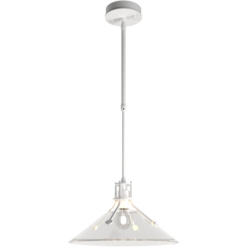 Henry 1 Light 14.4 inch White Outdoor Pendant in Clear, Medium