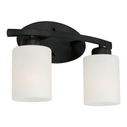 Dixon 2 Light 13 inch Matte Black Vanity Light Wall Light
