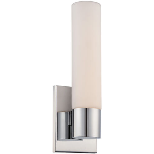 Elementum LED 4.5 inch Chrome Bath Vanity & Wall Light in 3500K, dweLED