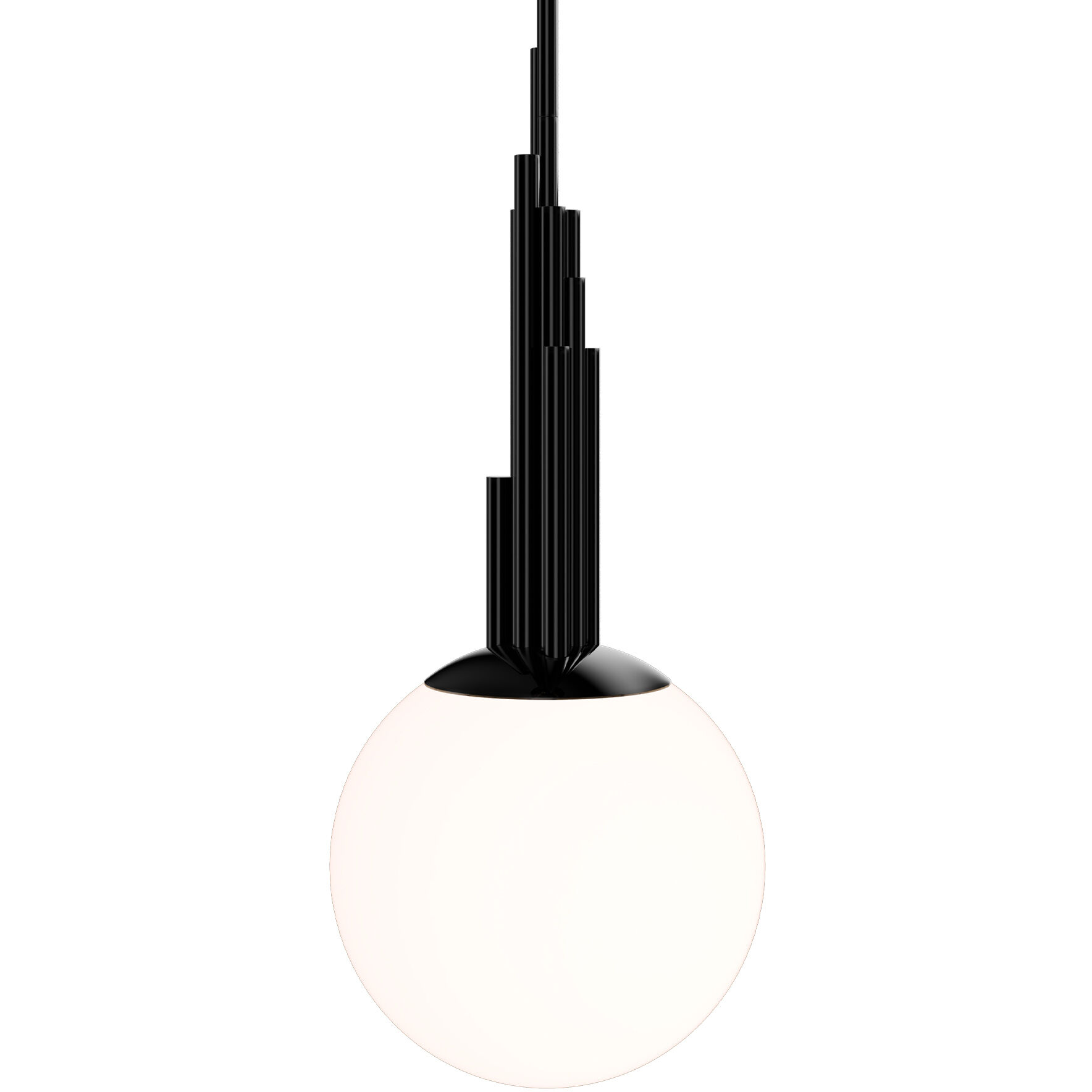 Sybil LED 9.9 inch Polished Black Nickel Indoor Hanging Lighting Ceiling Light in 4000K