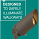 Hardy Island Lumacore 12v 50.00 watt Textured Brown Landscape Spot Light in Textured Black