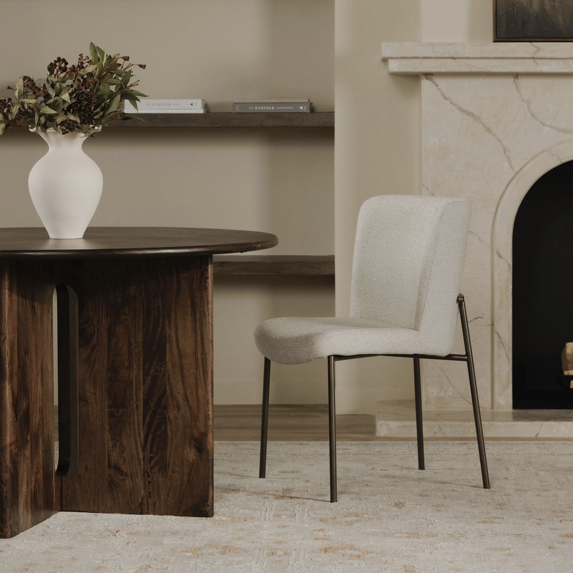 Early Beige Dining Chair, Set Of Two