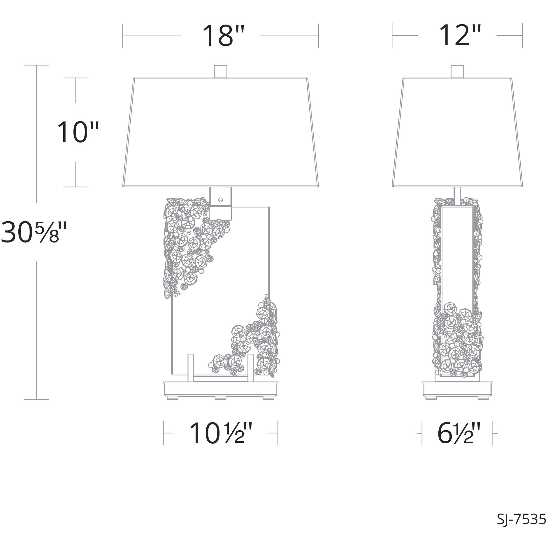 Forever Auroa 30.6 inch 7.00 watt Polished Chrome Table Lamp Portable Light