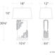 Forever Auroa 30.6 inch 7.00 watt Polished Chrome Table Lamp Portable Light