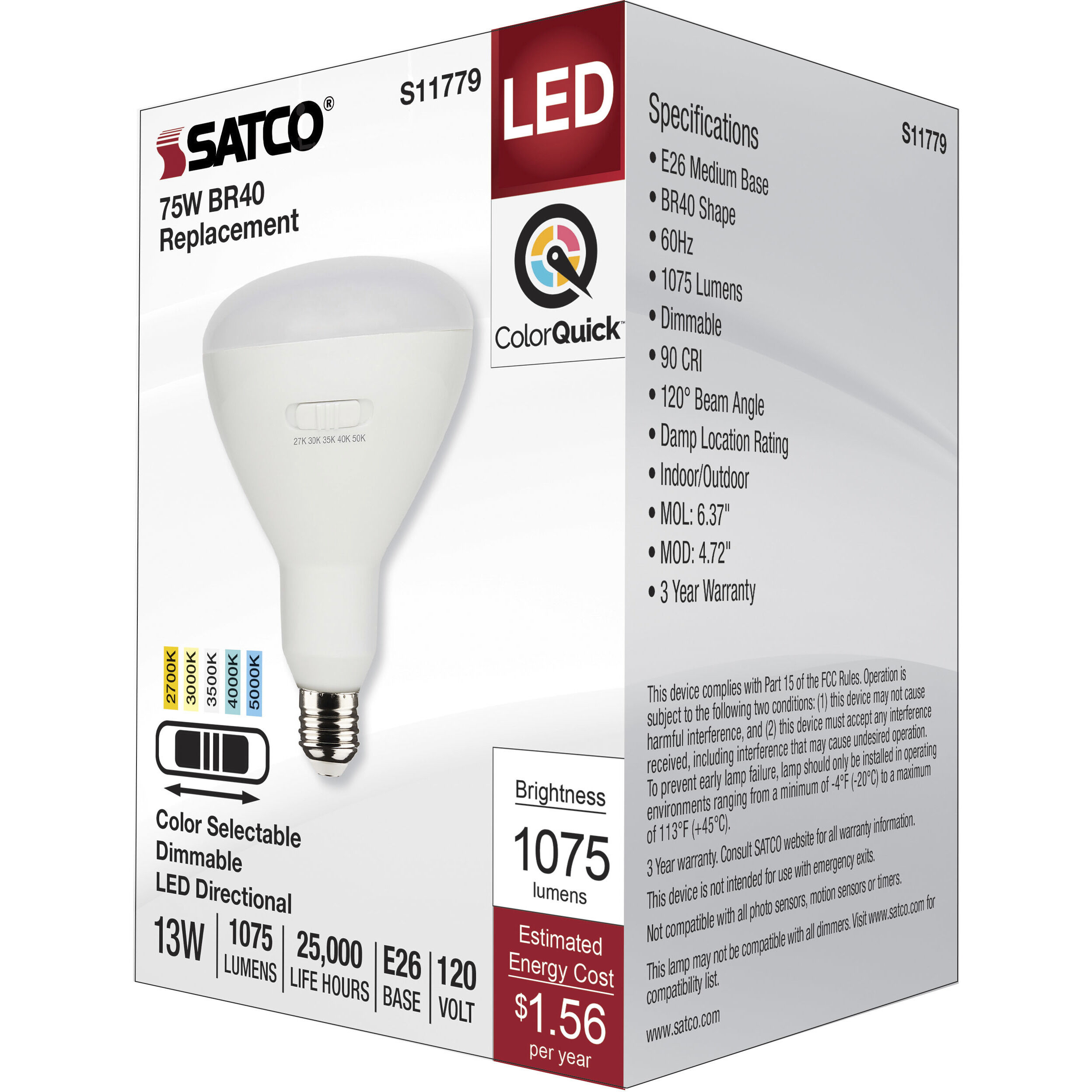 Lumos Medium 13.00 watt 2700K Light Bulb