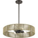 Goldiemesh 4 Light 22 inch English Bronze Pendant Ceiling Light