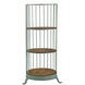 Charlotte 66.5 X 26 X 24 inch Green/Brown Shelf
