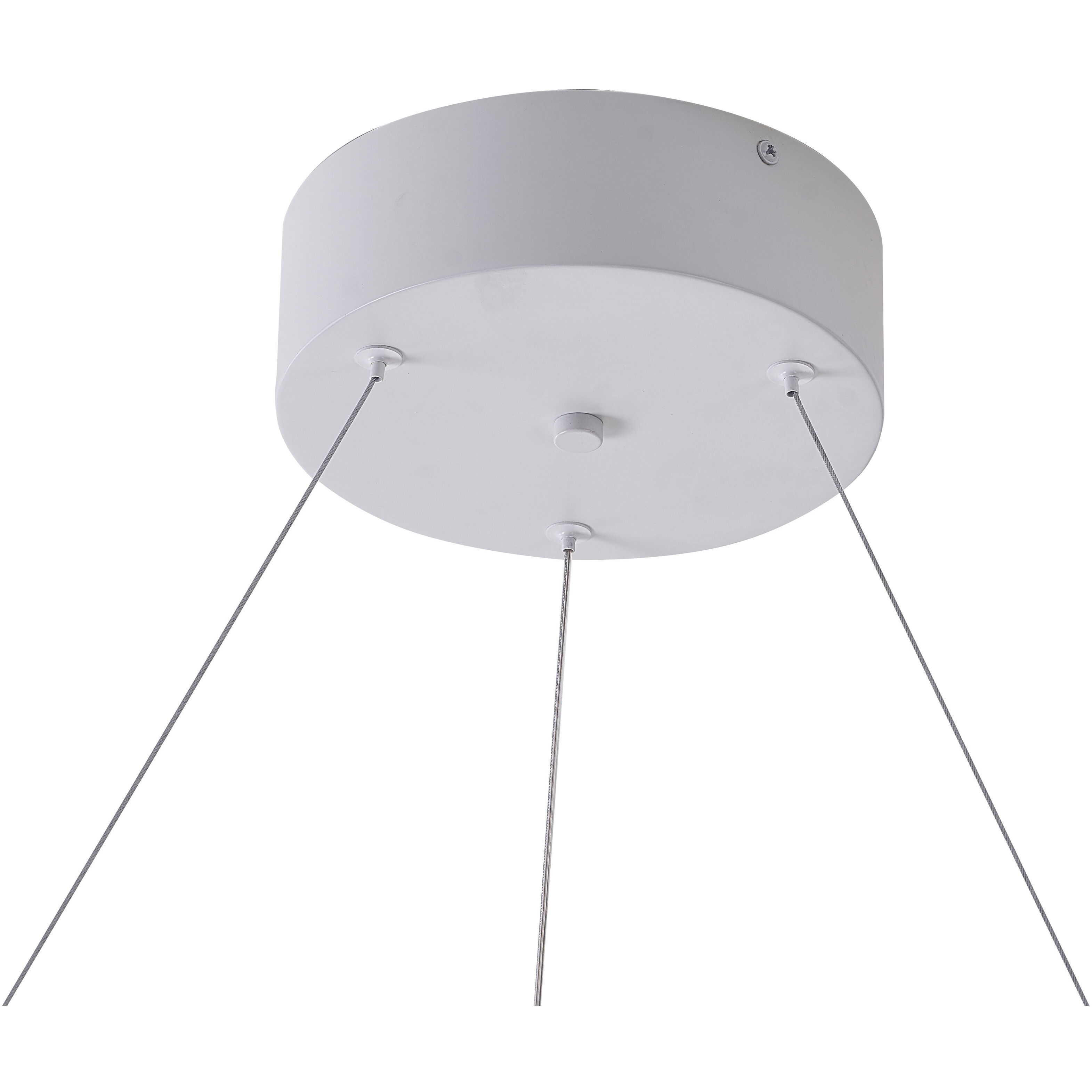Canada LED 25.5 inch Matte White Chandelier Ceiling Light