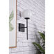 Neri 1 Light 7 inch Black Bath Sconce Wall Light
