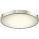 Halo LED 12.9 inch Brushed Nickel Flush Mount Ceiling Light