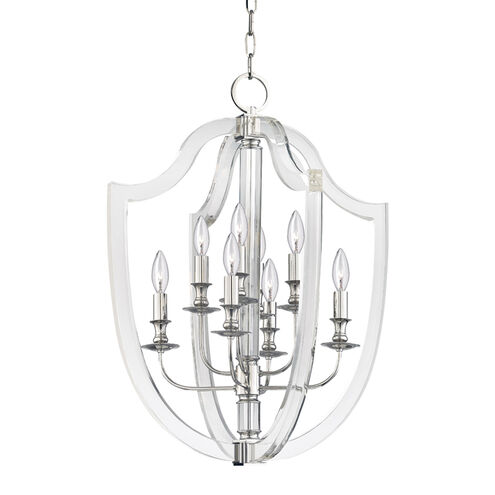 Arietta 8 Light 21.25 inch Polished Nickel Pendant Ceiling Light