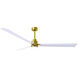 Atlas Alessandra - LK 72 inch Brushed Brass with Matte White Blades Ceiling Fan