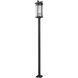 Fortis 3 Light 126.5 inch Sand Black Outdoor Post Mounted Fixture