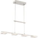 Atlanta 4 Light 35 inch Nickel-Matte Linear Pendant Ceiling Light 