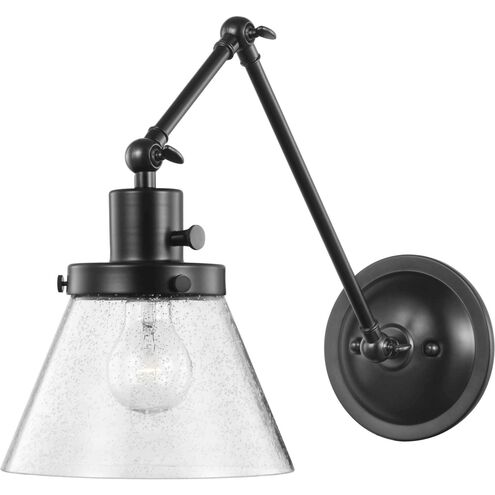 Hinton 18 inch 60.00 watt Matte Black Swing Arm Wall Light