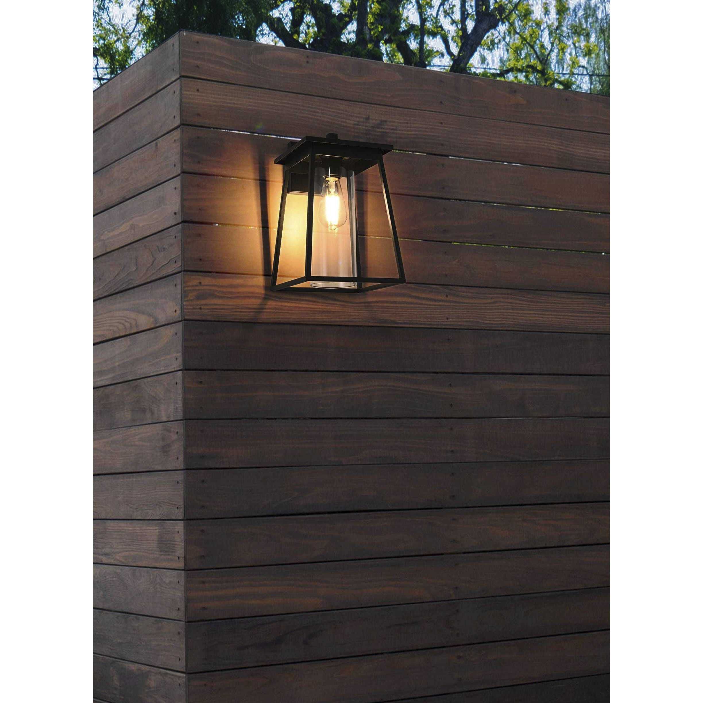 Lambert 1 Light 14 inch Black Outdoor Wall Sconce