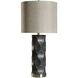 Rutherford 37 inch 150.00 watt Charcoal Table  Lamp Portable Light