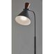 Sophia 52 inch 6.00 watt Black/Walnut Floor Lamp Portable Light