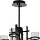 Sierra 12 Light 30 inch Black Up Chandelier Ceiling Light