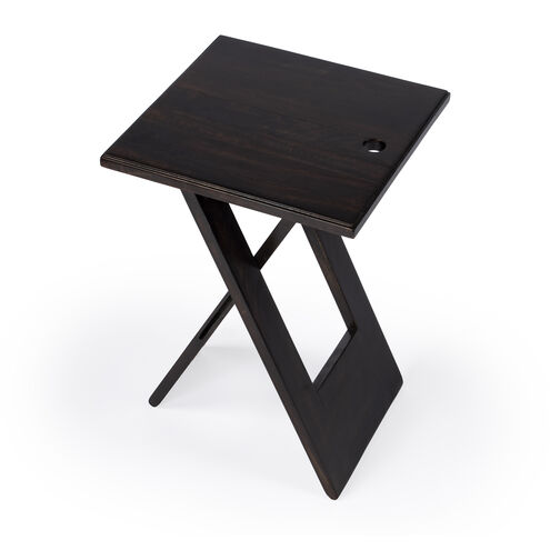 Hammond Folding Side Table in Dark Brown