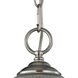 Liberty Park 1 Light 15 inch Brushed Nickel Pendant Ceiling Light