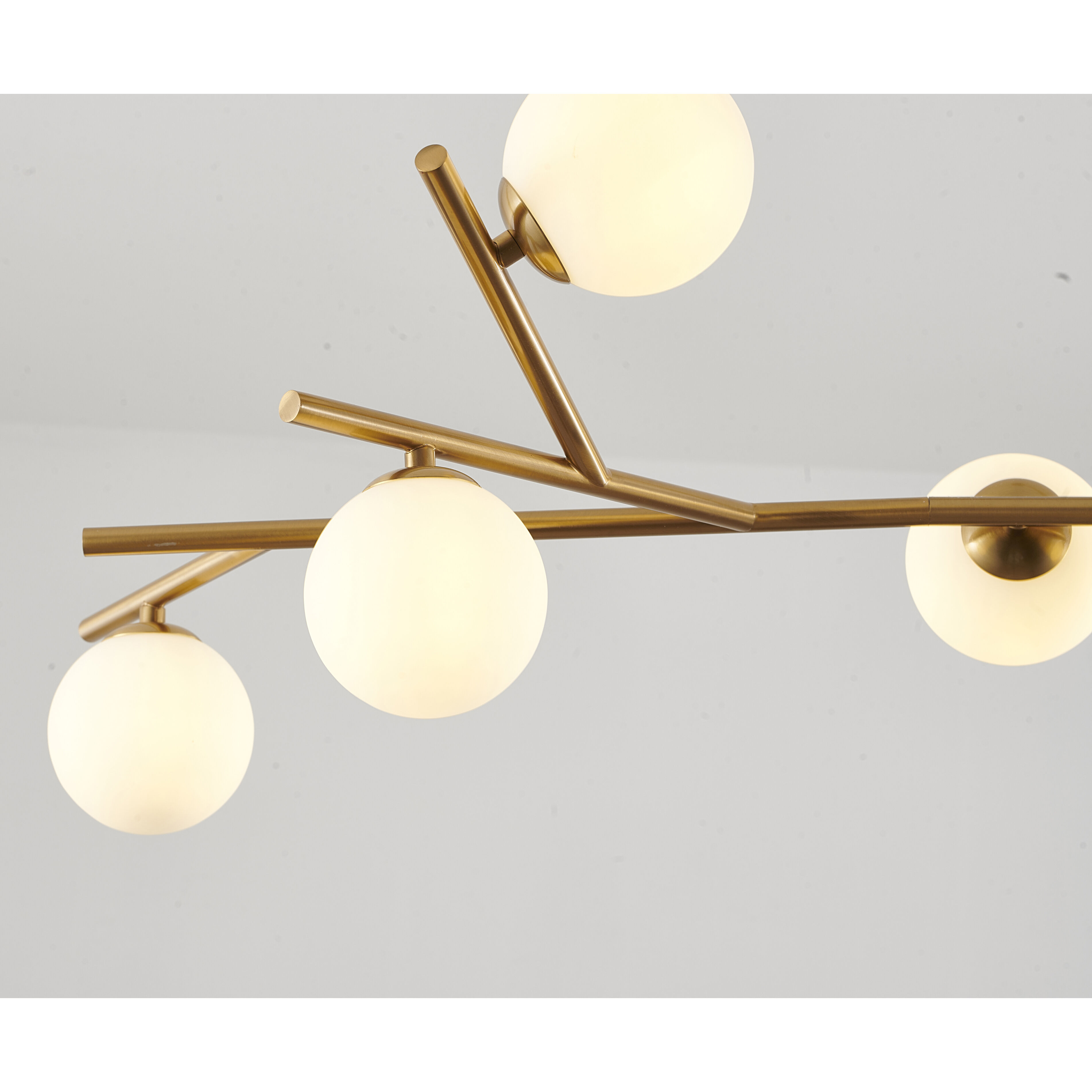 Canada 7 Light 11.4 inch Brass Chandelier Ceiling Light