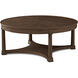 Surrey 42 X 42 inch Brownstone Cocktail Table, Wooden