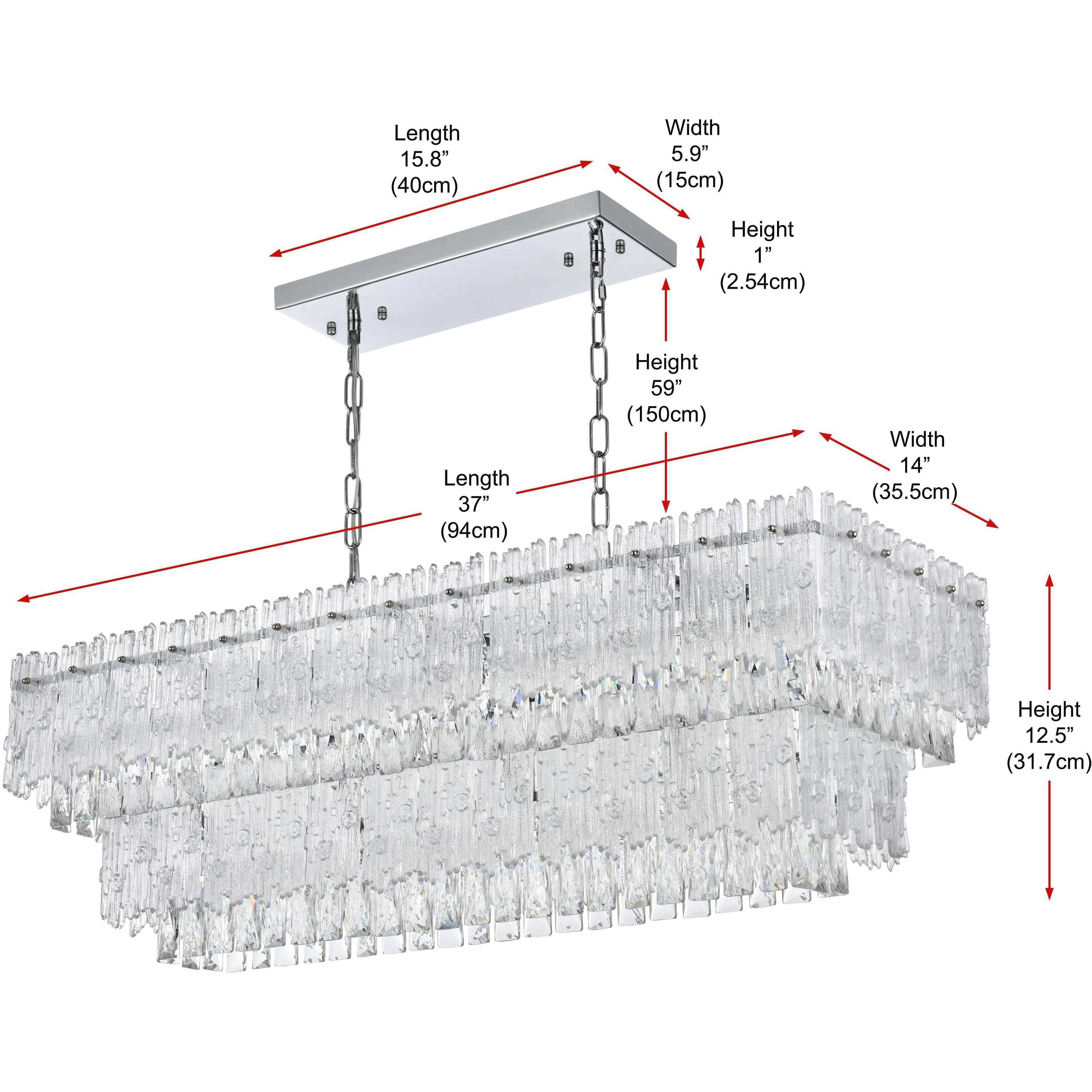 Emilia 6 Light 14 inch Chrome Chandelier Ceiling Light