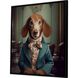 Animals Collection Flat Black Floater Frame Canvas