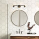 Julian Vanity Light Wall Light in Matte Black