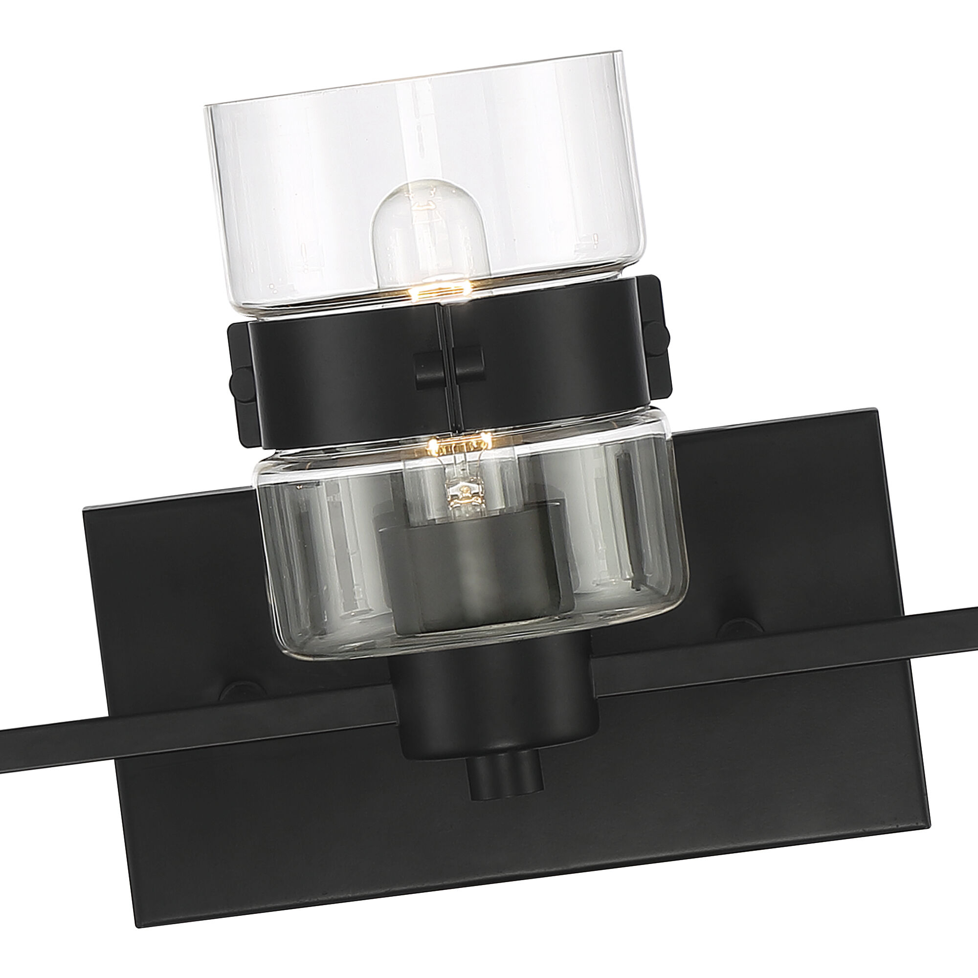 Midnight LA 3 Light 25 inch Matte Black Vanity Light Wall Light