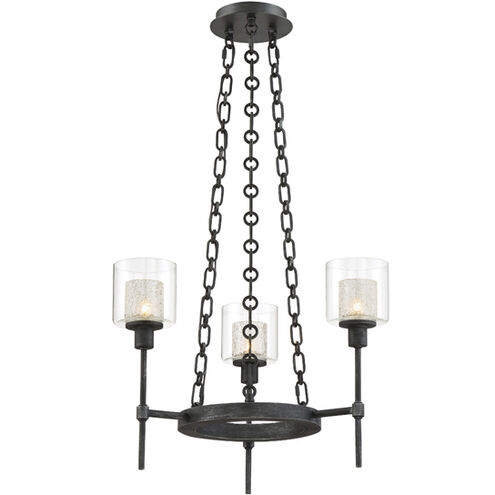 Cazadero LED 19.25 inch Weathered Pewter Chandelier Ceiling Light