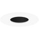 Pearl Black Pinhole / Bright White Flange LED Round Adjustable Pinhole Retrofit in 3000K, Black / Bright White, 4" Retrofit
