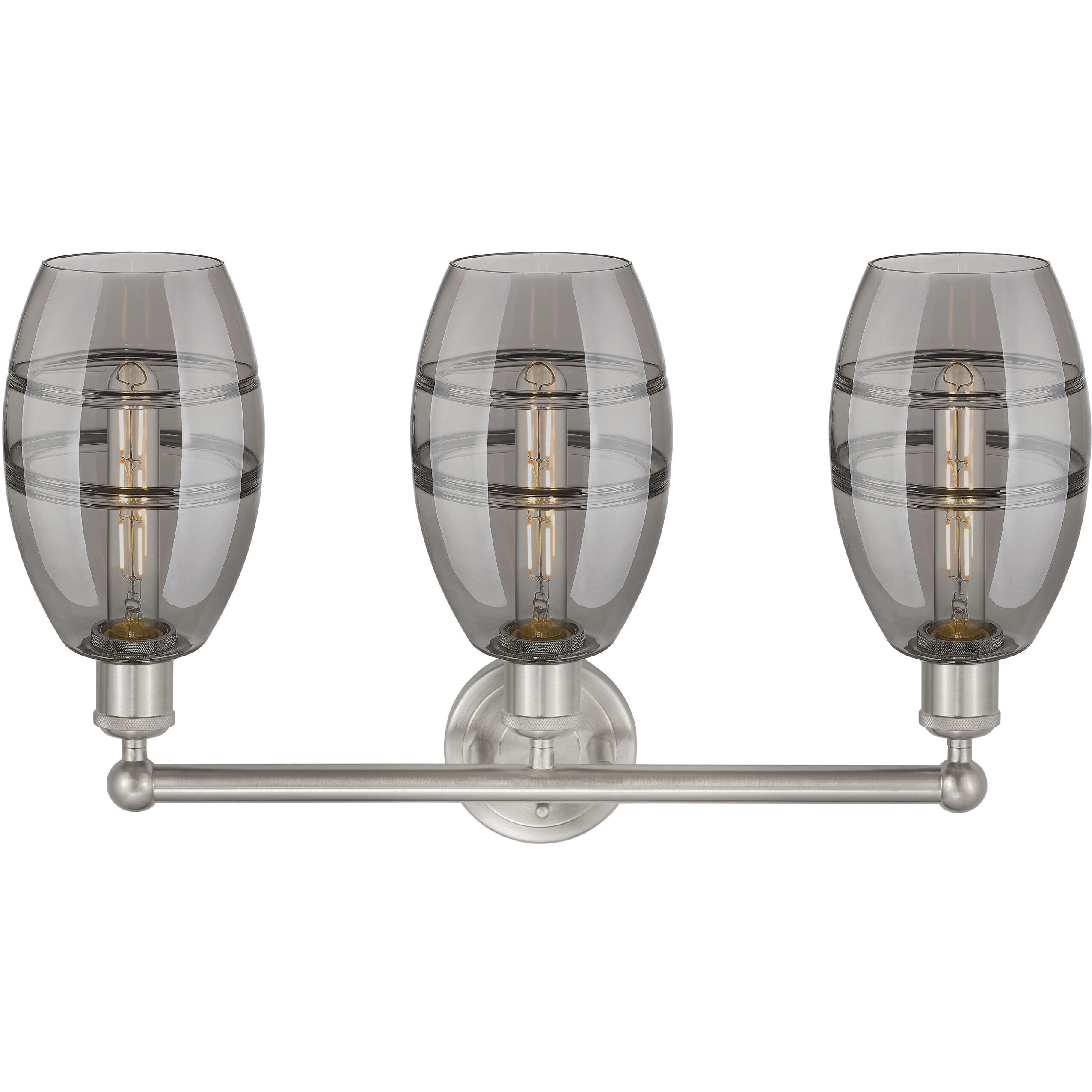 Edison Vaz 3 Light 23.88 inch Brushed Satin Nickel Bath Vanity Light Wall Light