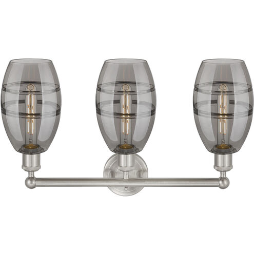 Edison Vaz 3 Light 23.88 inch Brushed Satin Nickel Bath Vanity Light Wall Light