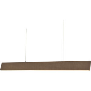 Slim LED 0.6 inch Brushed Bronze Pendant Ceiling Light
