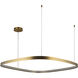 Yukon LED 39.25 inch Vintage Brass Pendant Ceiling Light