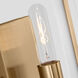 Dex 1 Light 4.75 inch Satin Brass Bath Vanity Wall Light