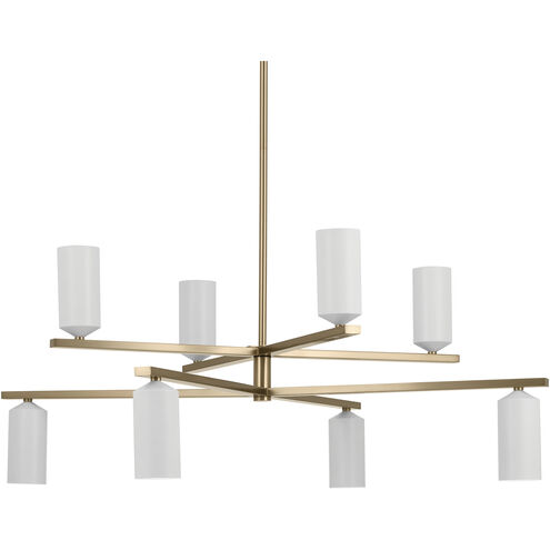 Gala LED 36 inch Champagne Bronze with White Chandelier Ceiling Light