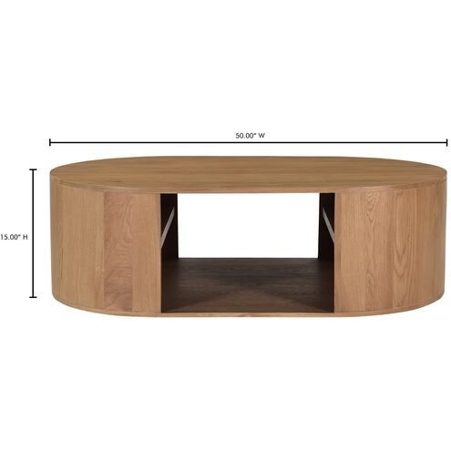 Theo 50 X 30 inch Natural Coffee Table