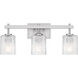 Quoizel Brenthouse 3 Light 22.5 inch Brushed Nickel Bath Light Wall Light, Large BTH8622BN - Open Box